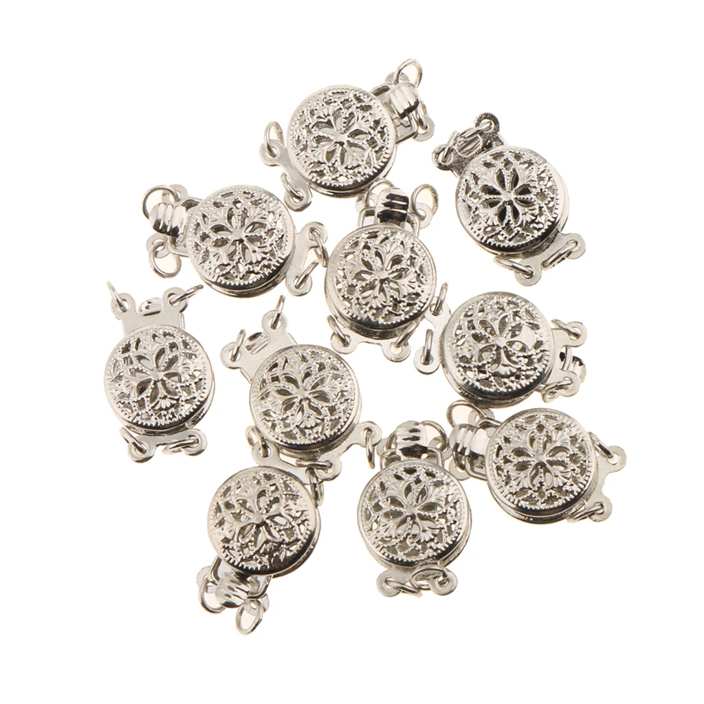10 Pcs Copper Pendant Pinch Bails Connector Clasps Jewelry DIY Findings