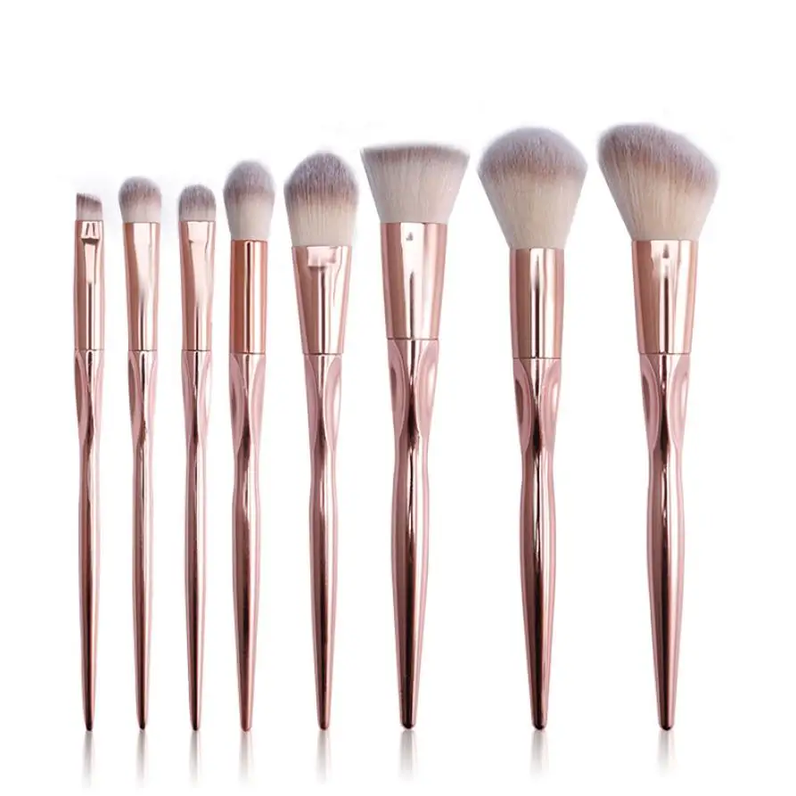 

New 8pcs Blusher Powder Foundation Cheek Angle Contour Concealer Eyebrow Multifunctional Tool JU30 drop shipping