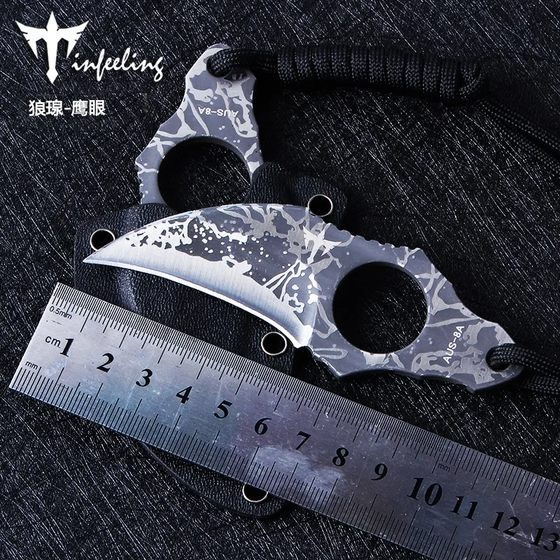 

Voltron Paw knife self-defense supplies wilderness survival high hardness saber, wild claw knife straight knife outdoor knife