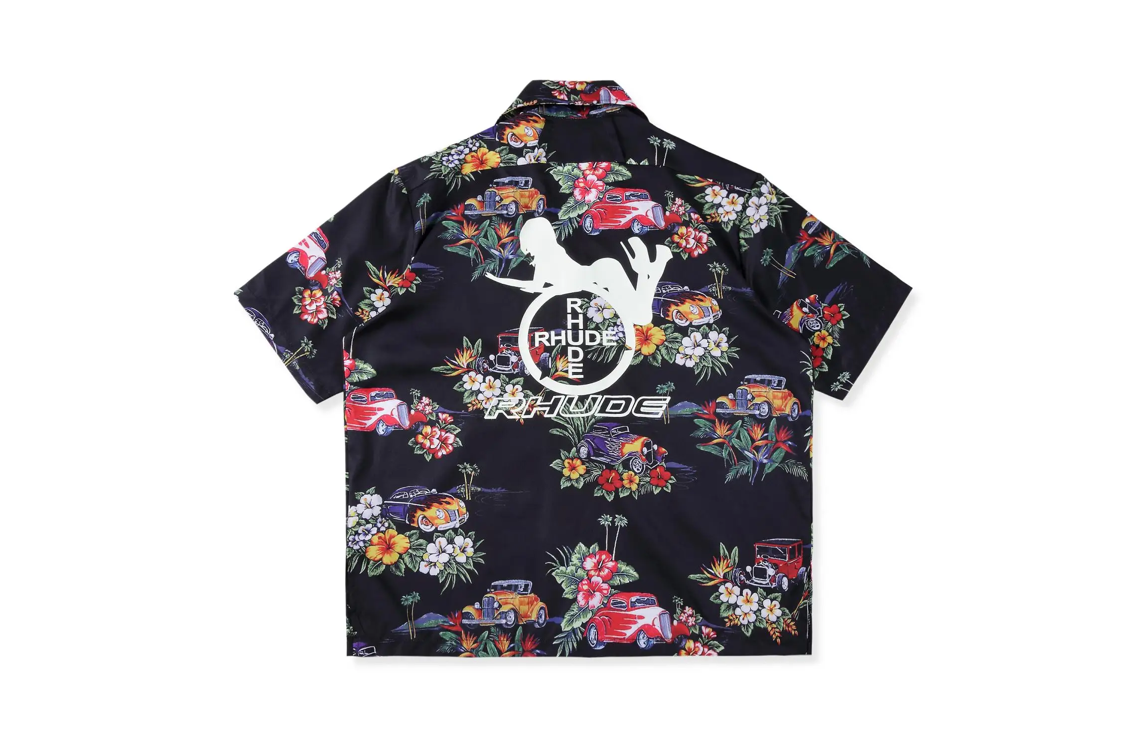 

19SS RHUDE Hawaiian Shirt 1:1 Top Version RHUDE Tshirt Men Women Streetwear Hip Hop Casual RHUDE Shirt Short Sleeves