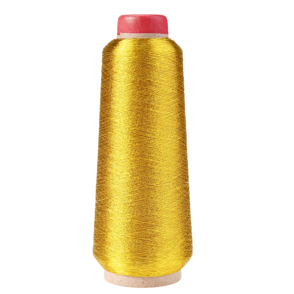 3000 м швейная нить компьютерная поперечная нитки для вышивания крестиком текстильная металлическая пряжа тканые Швейные аксессуары - Цвет: Золотой