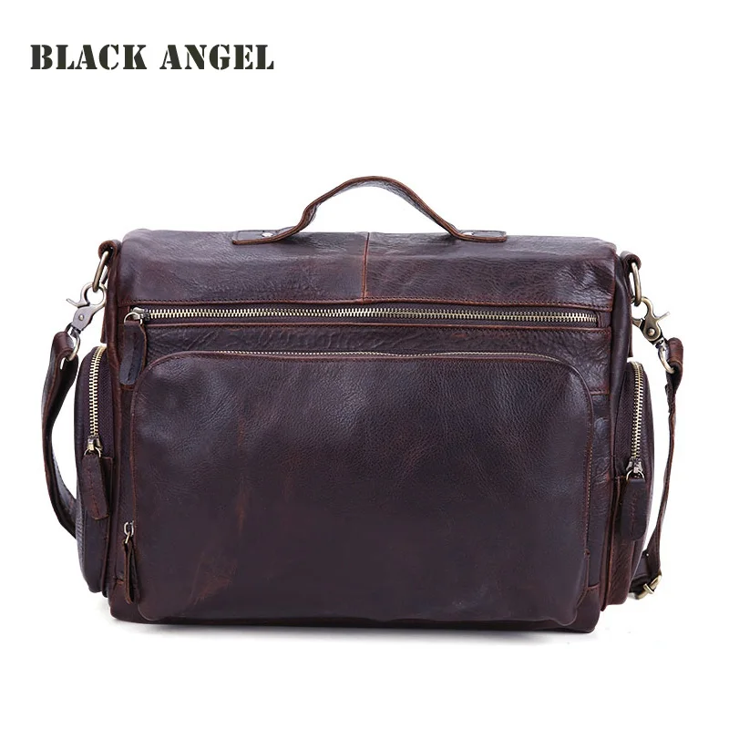 Vintage genuine leather men bags cowhide leather handbag briefcases men messenger bag business shoulder bag Vintage genuine leather men bags cowhide leather handbag briefcases men messenger bag business shoulder bag