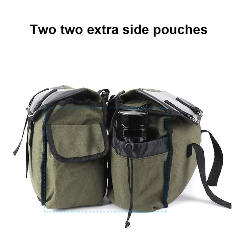 

Motorcycle Rear Seat Bags Saddle Bag For Suzuki Dr 650 Motorcycle Saddlebags Equine Back Pack Canvas Luggage Vintage Bag