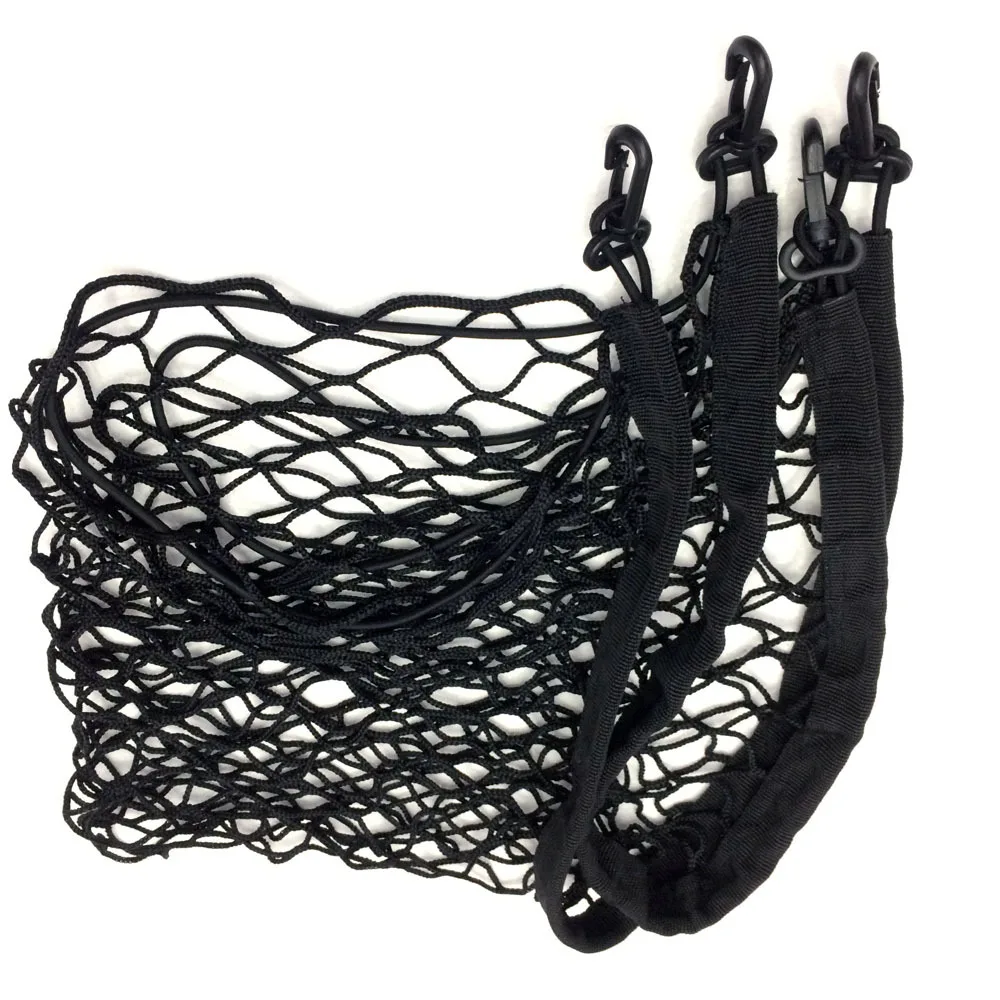 

4 Hook 70x70CM Car Trunk net String Bag Elastic Nylon Rear Cargo Tidy Net Storage Organizer For SUV Universal Car Luggage