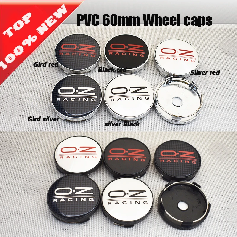 

Car accessories 4pcs/lot 60mm O.Z Oz RACING Car Wheel Center Hubs Wheel Center Caps Emblem car styling auto Accessories
