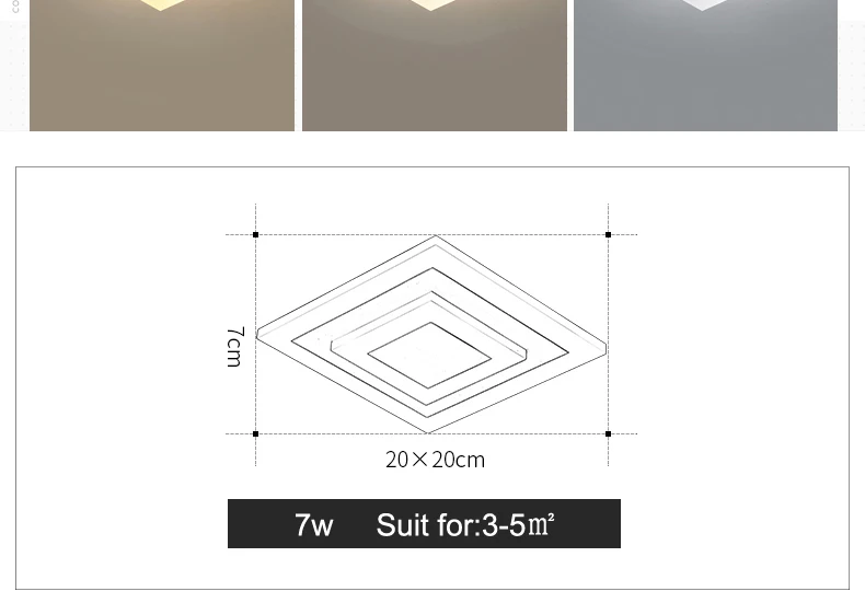 Modernas Luzes de Teto para Corredor Corredor Varanda Teto Lâmpadas 7w Quarto Iluminação de Teto Luminaria Lamparas de Techo de Acrílico 4 Cheap Luzes de teto