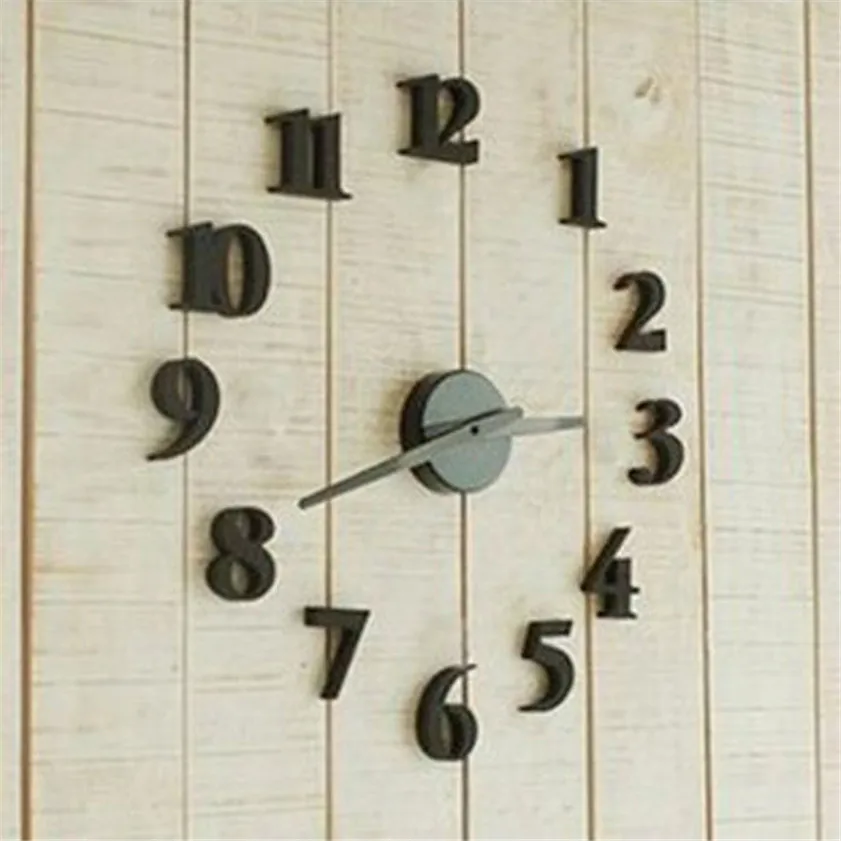 

Zero DIY Self Adhesive Decal Modern Wall Digit Number Room Interior Decoration Clock