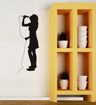 

Wall Decal Pop Rock Music Singer Karaoke Cool Mural Vinyl Decal