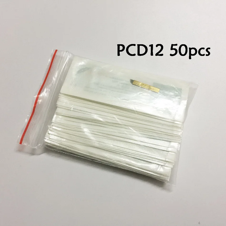 50 шт. профессиональные PCD 12 pin лезвия для перманентного макияжа бровей 3D вышивка ручная Татуировка ручка