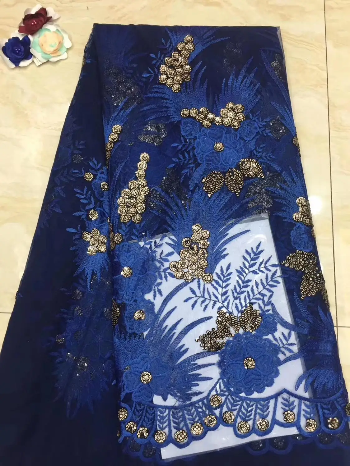 

beads tube design 2019 Embroidered Nigerian Bridal High Quality French Tulle Lace Fabric with sequins For Wedding JIAXMAY