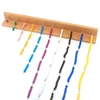 Baby Toys Montessori Colored Beads Chain Math Toys Colorful 1-10 Beads Games Toddler Beech Wood Preschool Training Learning Gift 2