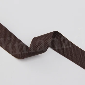 

dark brown 3/4" polyester grosgrion ribbon 100 yards/lot free shipping