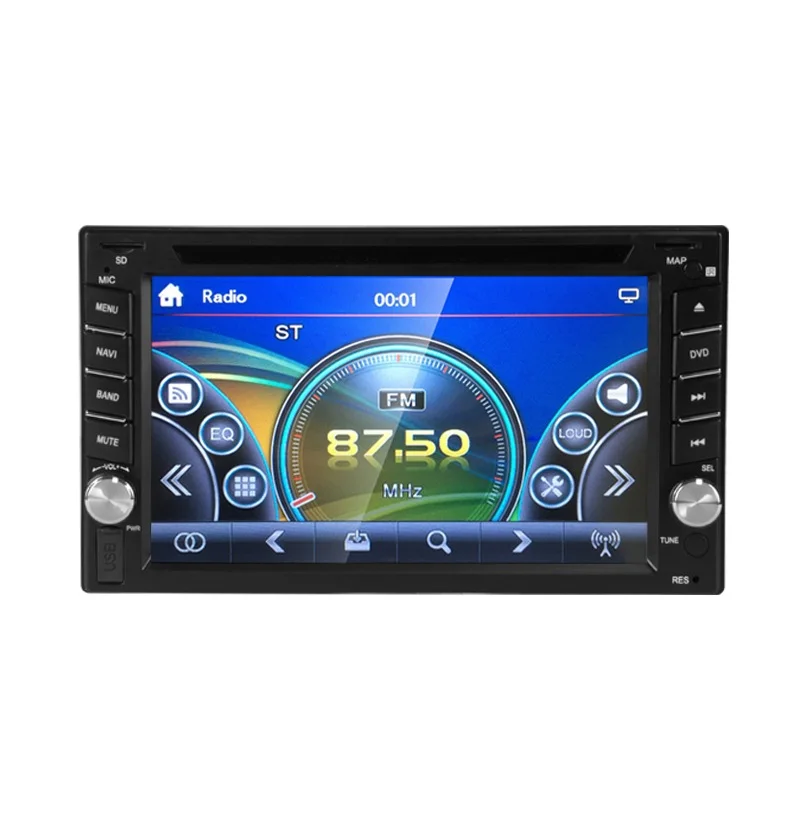Flash Deal 6212 6.2" HD 2 DIN in Dash Car CD DVD Player Touch Screen Radio Stereo Bluetooth MP3 Steering Wheel Control Remote Control 0