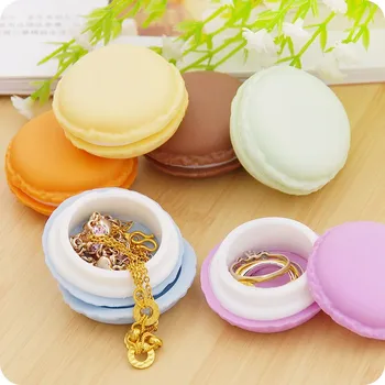

New arrival! 8pcs/lot Candy Color Macarons Design Mini Storage Box Portable Jewelry & Pill Box Container Gift Sundries Box