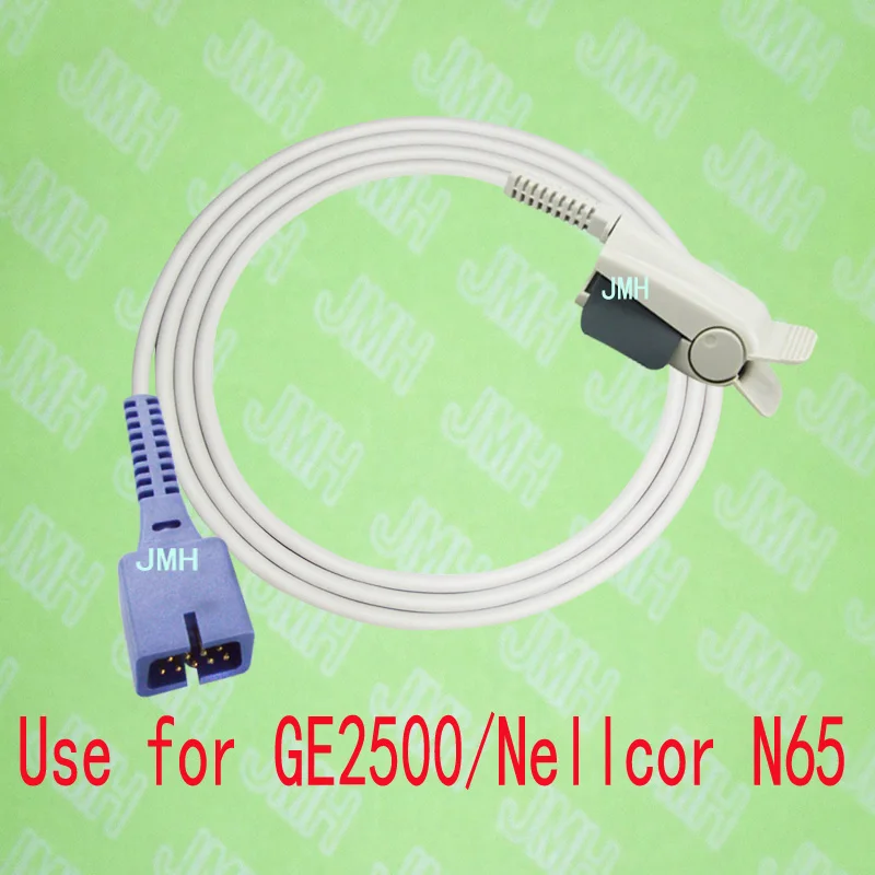 GE 2500 및 Nellcor N65 맥박 산소 농도계 모니터, 성인용 손가락 클립 spo2 센서, 9 핀. Nellcor 클립과 호환.
