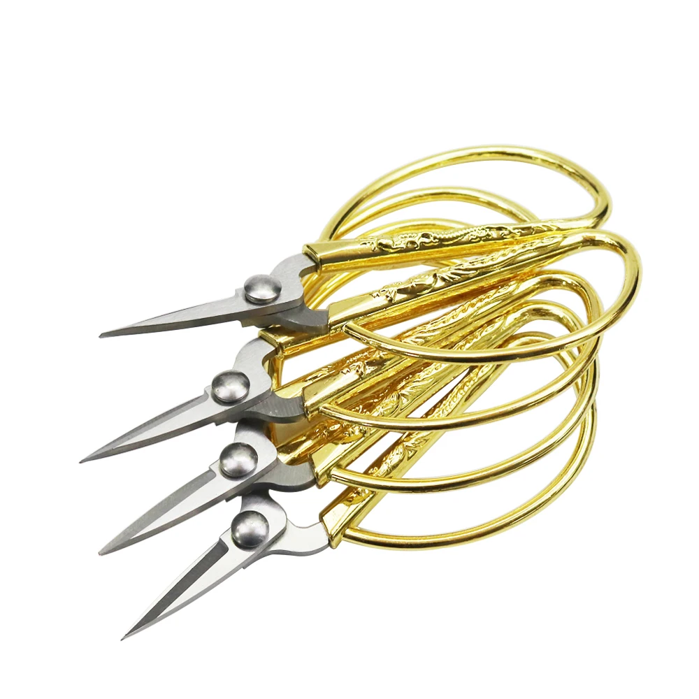 

5Pcs Wholesale Vintage Stainless Steel Scissors Tailor Fabric Scissors Professional Embroidery Scissors for Needlework Tools