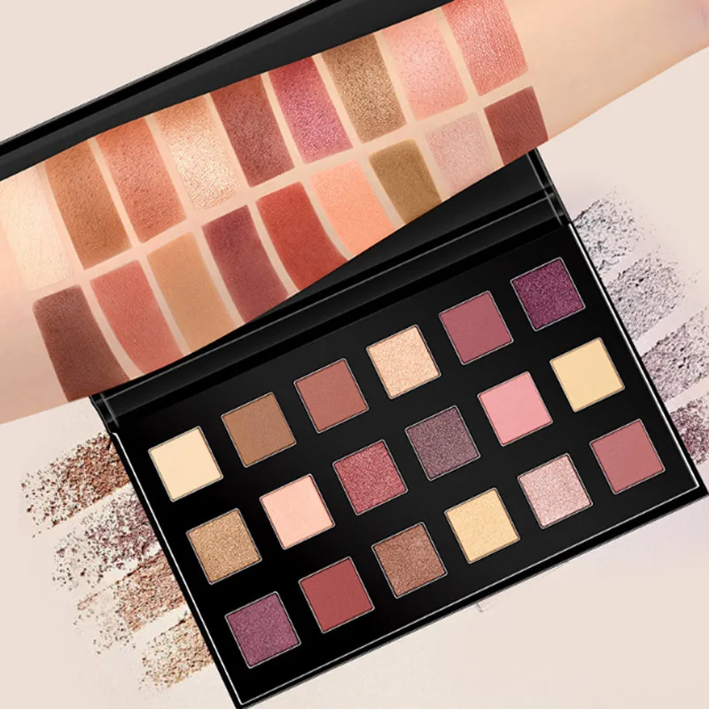 

MIXDAIR brand Sunset 18 colors eye shadow plates pearlescent matte and lasting make-up plates
