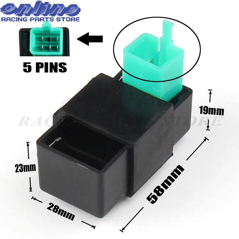 

Motorcycle 5 Pins racing CDI ignition box for Horizontal Engine 50cc 110cc140cc Dirt Pit Monkey Bike Electric Parts