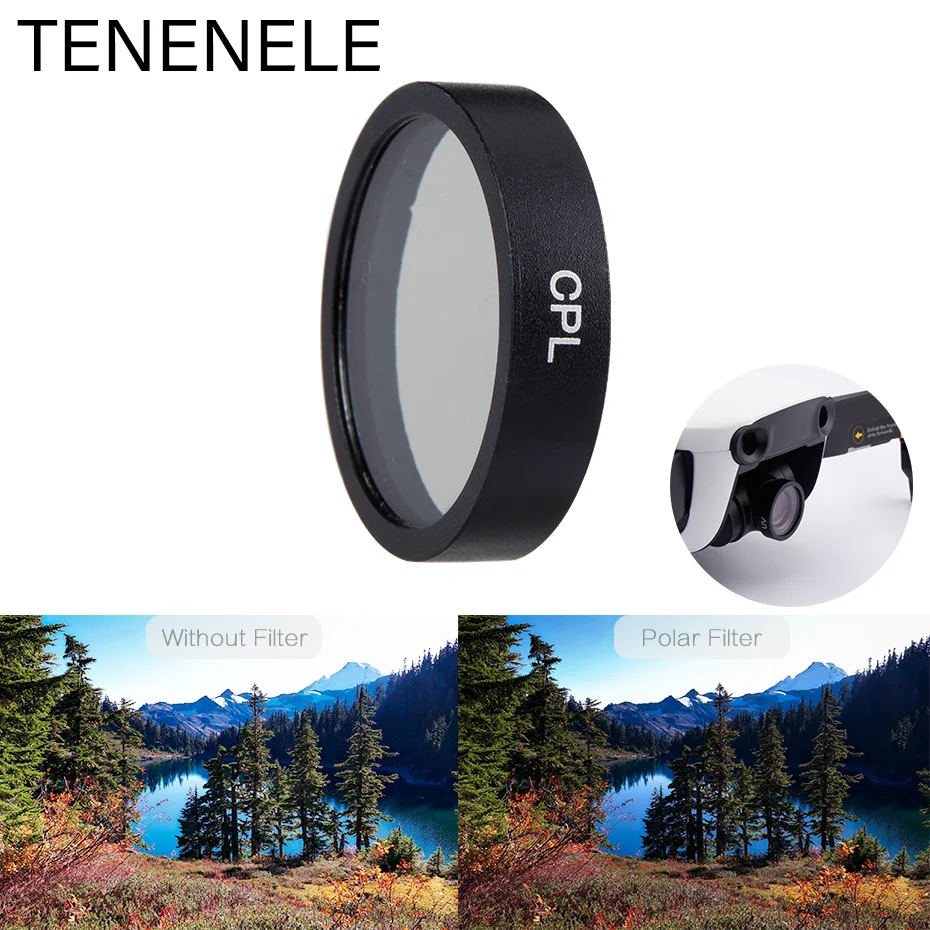 Фильтр для дрона TENENELE Mavic Air фильтр CPL поляризационный УФ набор фильтров DJI ND 4 8 16 32