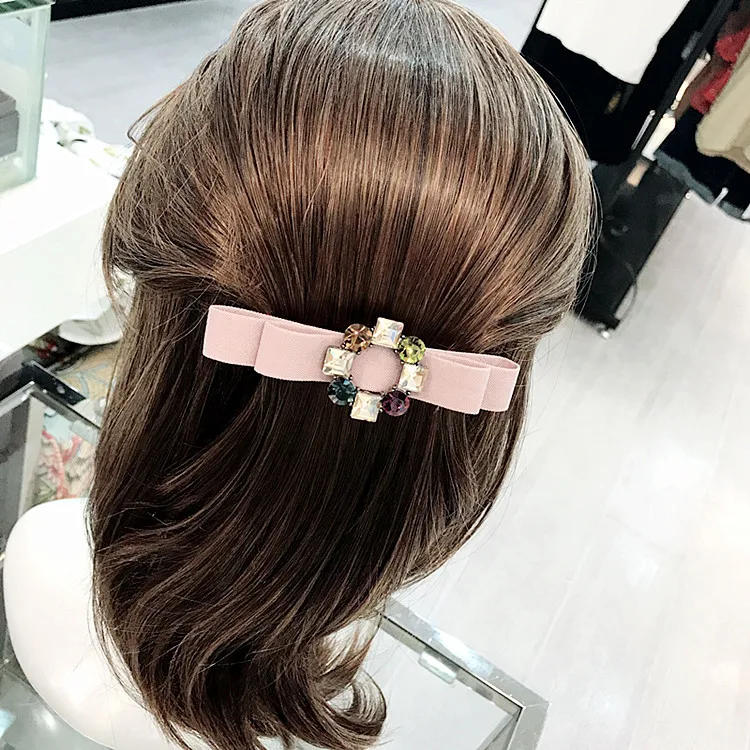 Корейские Ретро Цветы хрустальные шпильки для волос для девочек бархатные аксессуары для волос ободок бабочка заколки для волос для женщин заколки для волос