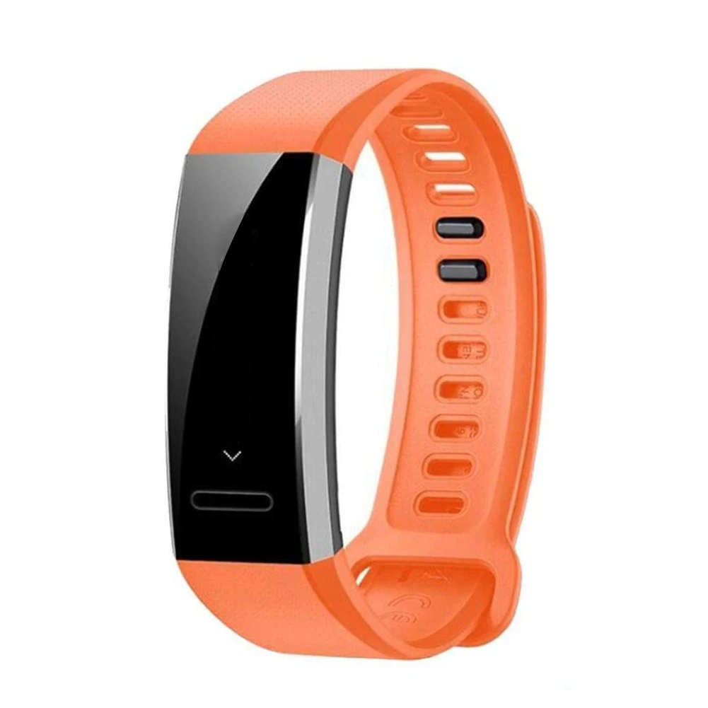 Одноцветный сменный силиконовый ремешок на запястье для смарт часов Huawei Band 2/2
