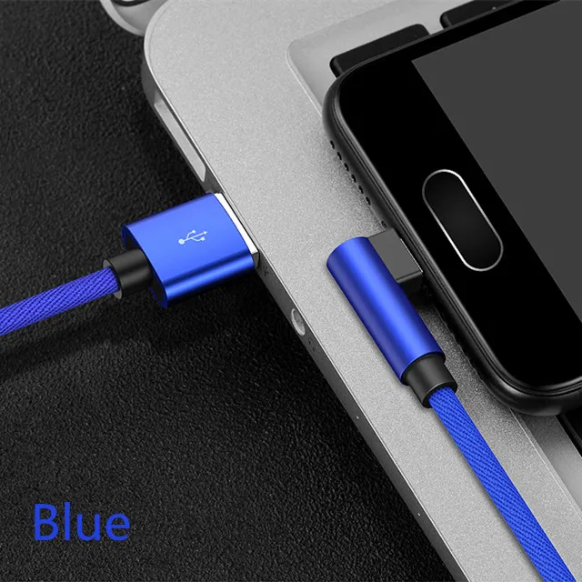 SUPTEC usb type-C 90 градусов 2.4A Быстрая зарядка usb кабель type-c шнур для передачи данных зарядное устройство usb для samsung S8 S9 Xiaomi mi8 mi6 huawei P9