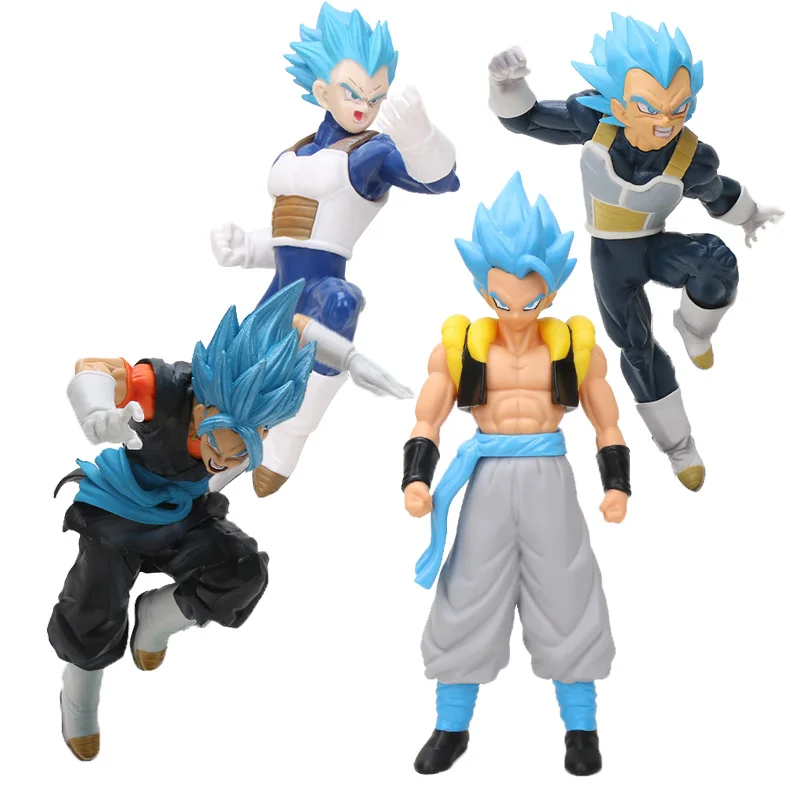 

Dragon Ball Super ULTIMATE SOLDIERS Grandista Gros Blue Hair God Gogeta Vageta Vegettoo PVC Figure Model Toy Dolls Gifts