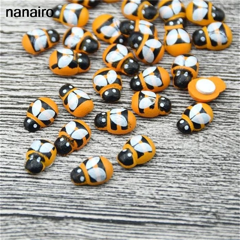 20pcs Artificial Handmade Wood Bee Wedding Decoration Plus Family Garden Ceiling Decoration DIY Gift Decoration Garden