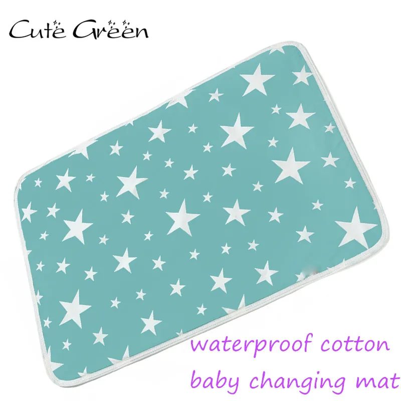 buy 1PC Cotton Baby Changing Mat Portable Foldable Washable Infants Baby Care Diaper Pad amp; Covers Game Floor Mattress Changing Pads