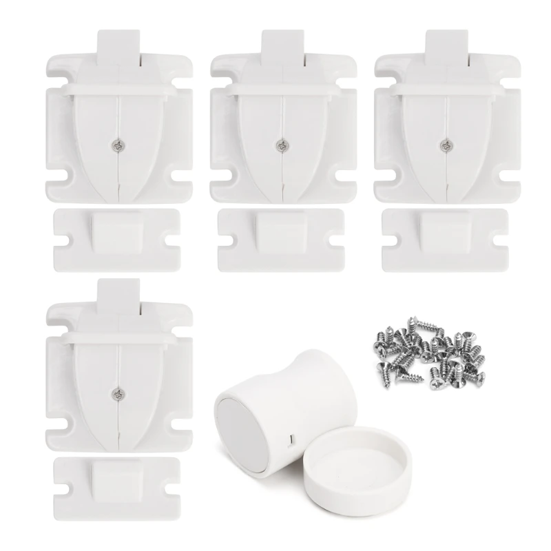 4 PCS Magnetic Cabinet font b Locks b font Child Proof Cupboards Drawers Invisible font b