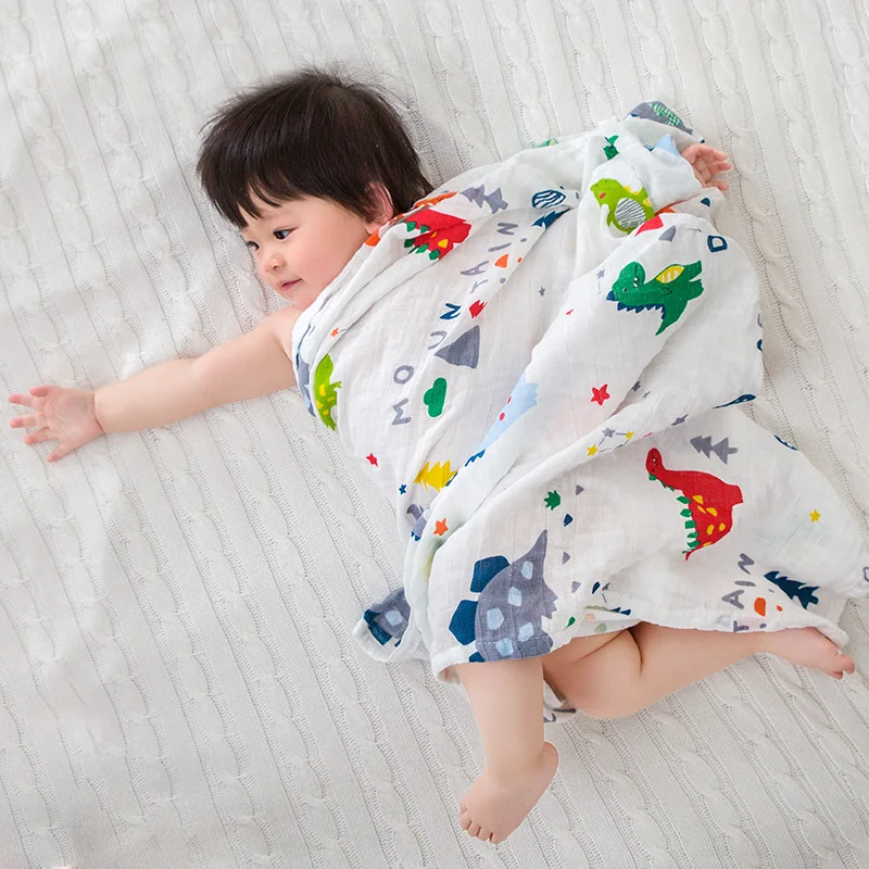 Детские муслиновые одеяла herbaby 100% хлопок пеленка для новорожденных мягкие банные
