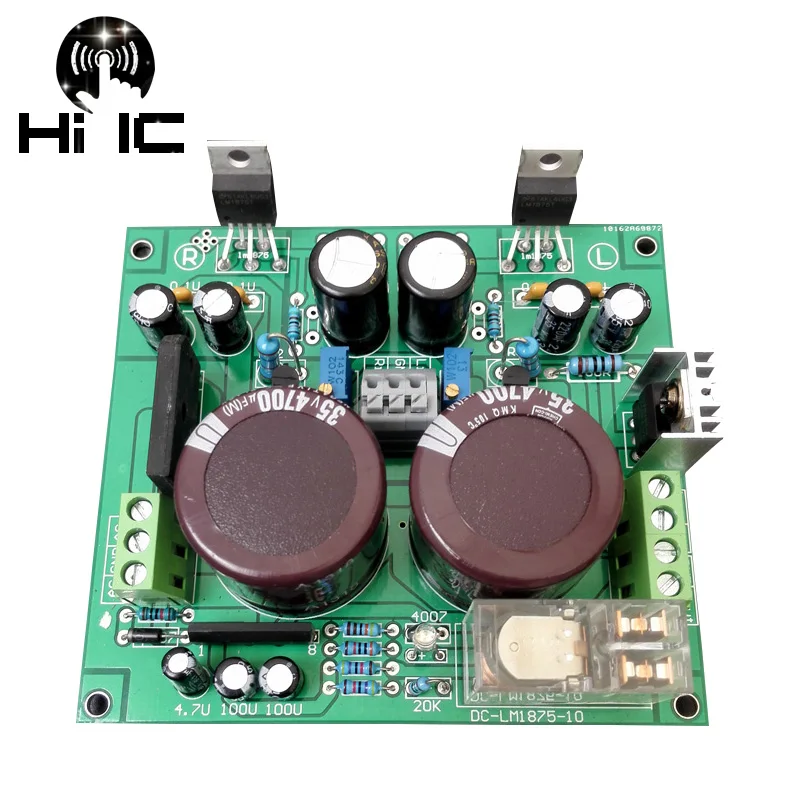 Бесплатная доставка 2*30 Вт HIFI LM1875T Двойной 2 0 канальный усилитель плата стерео