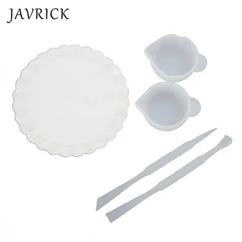

UV Resin DIY Casting Jewelry Tools Kit Including Silicone Cup Stirrers Spoon Pad