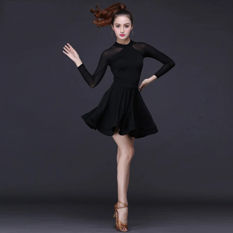 

Latin Dance Skirt Woman Practice Dress 2020 Performance Latin Dance Dresses Ballroom Tango Latin Competition Dress For Women