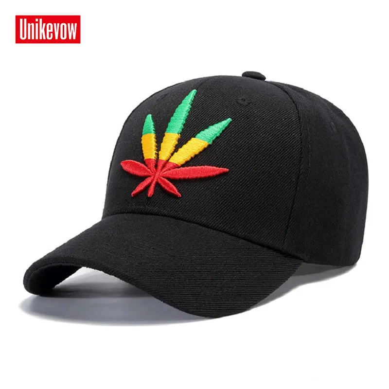 

New High quality Solid color Baseball Cap Unisex Sports leisure hats leaf embroidery sport cap for men and women hip hop hats