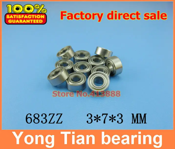 Шариковый подшипник 683ZZ 683Z 683 3x7x3 мм Миниатюрный мм|bearing bearing|bearing 50pcsbearing groove |