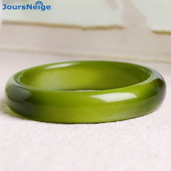 

Wholesale Genuine Green Natural Cat Eye Stone Bangles Lucky for Women Gift Fresh Simple Crystal Bracelet Jewelry JoursNeige