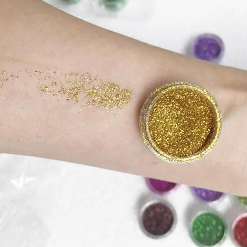 

Makeup Pigment Powder Dust Manicure Nail Art Glitter Chrome Powder Decorations For EYES HAIR BODY NAIL Shimmer