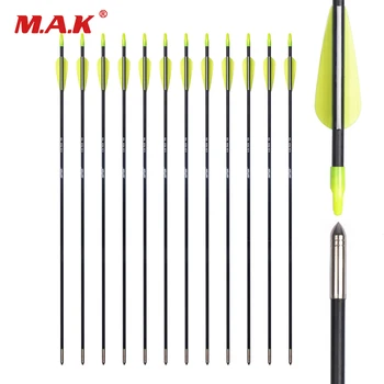 

Fiberglass Arrow Total Length 74.5cm Spine 700 Outer Diameter 6.96mm for Recurve Bow Archery Hunting Shooting