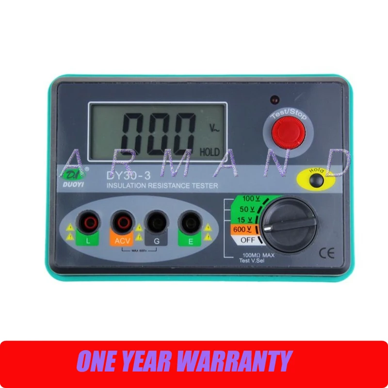 DY30 3 Digital Insulation Tester Megger Megohmmeter 15/50/100V