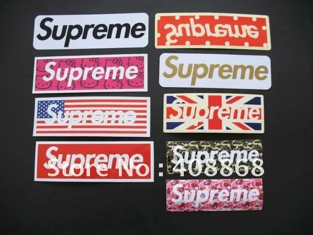 Supreme Scratch Box Logo Sticker 
