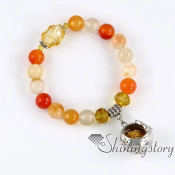 

ball wings openwork beaded bracelets charm bracelets essential oil diffuser jewelry aromatherapy bracelet perfume lockets semi