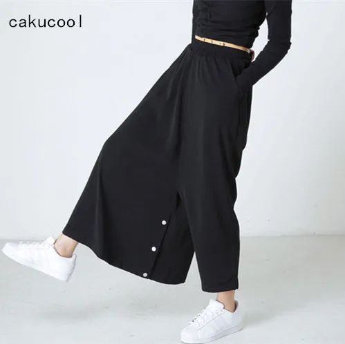 2018 Summer Autumn Casual Loose Long Trousers Plus Size