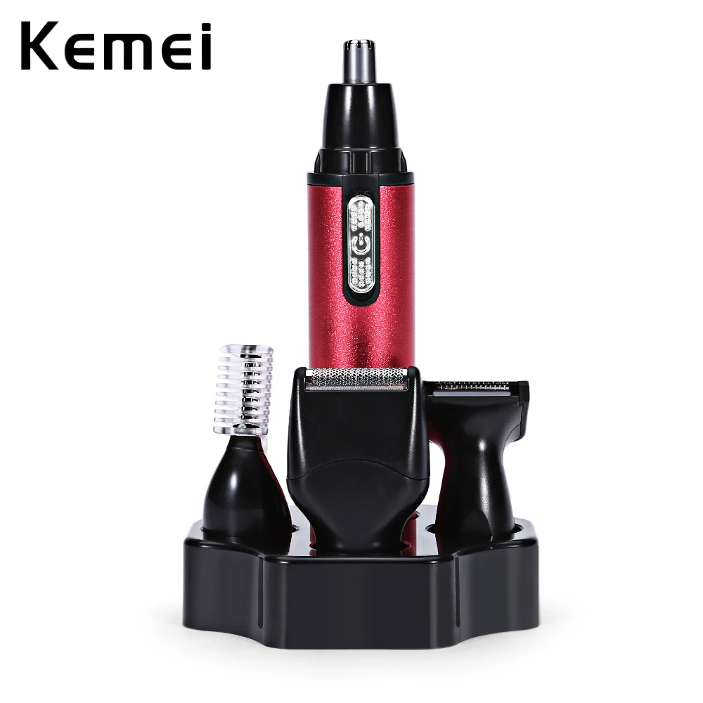

Kemei KM - 6620 4 in 1 Electric Nose Ear Eyebrow Beard Hair Trimmer Set