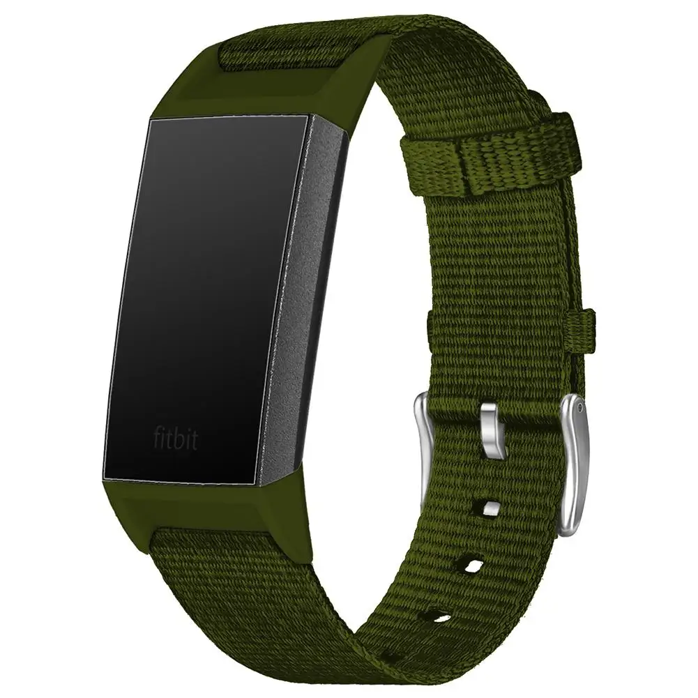Цветной ремешок для Fitbit Charge 3 умный Браслет сменный часов холщовая нейлоновая