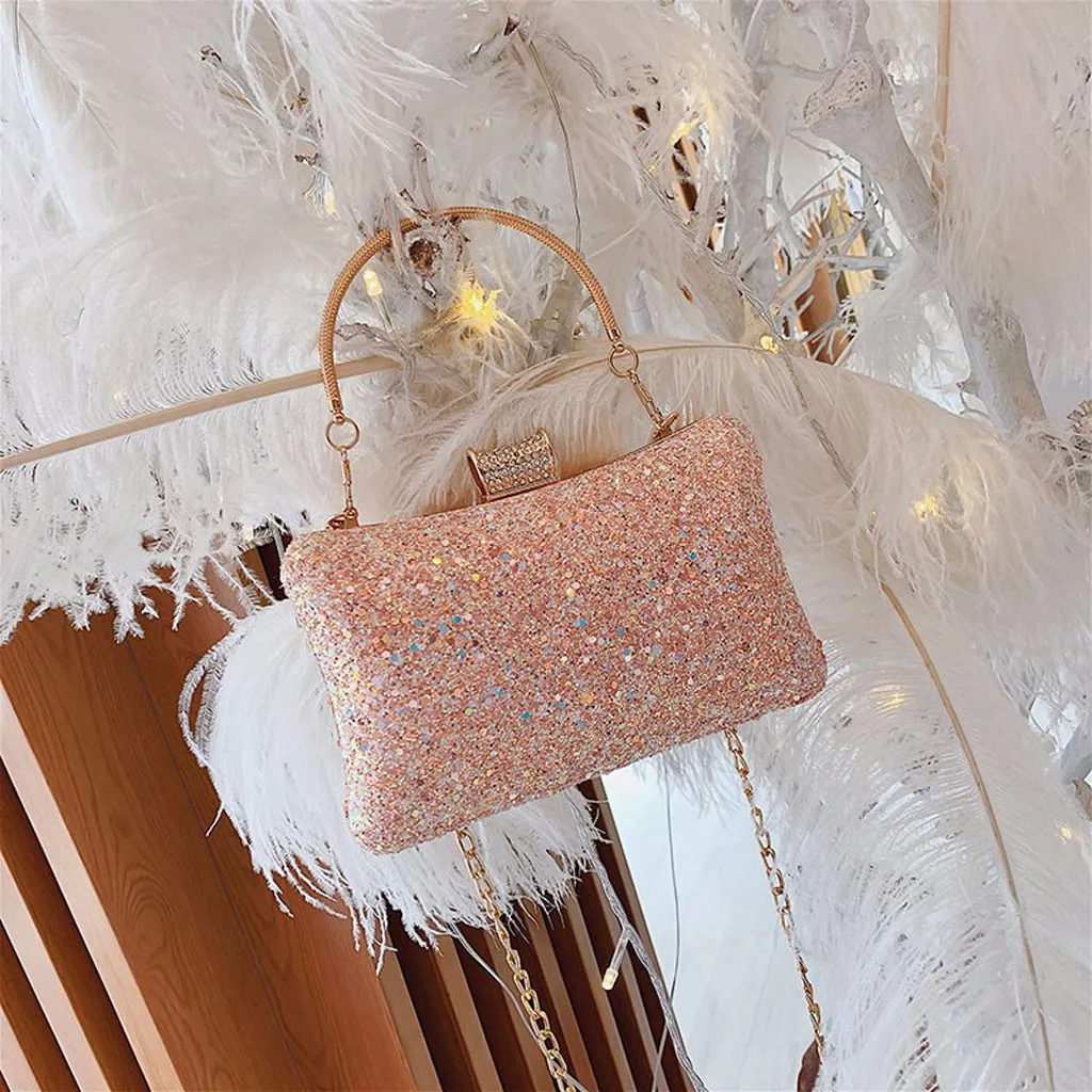 OCARDIAN Модная женская сумочка с бриллиантами и яркими бриллиантами, вечерняя сумочка, дамская сумка-клатч на цепочке с блестками, сумка на плечо, Прямая поставка, May15