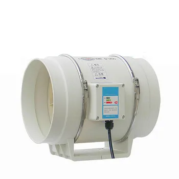 

3/4/6" Silent exhaust fan duct booster fan ventilation extractor fan removal ventilate 25-75W for kitchen toilet air cleaning