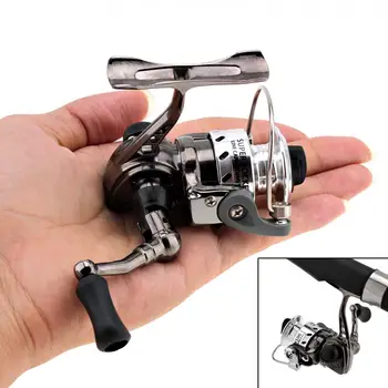 

Stronger Mini Fishing Reel Palm Size Metal Coil Poket Small Spinning Reel for Ice Fish Pen Fishing Rod