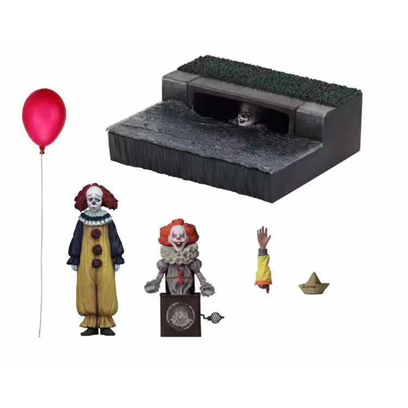 

NECA Stephen King's It 2017 Figure Ultimate Pennywise Joker Accessory Set PVC Action Figure Collectible Model Toy