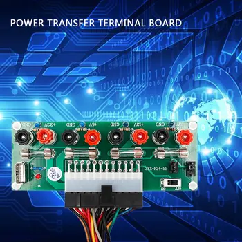 

Electrical Circuit 24 Bench Atx Pins Computer Power Supply Pin Breakout Board Module Dc Plug Connector With Usb 5 V Port